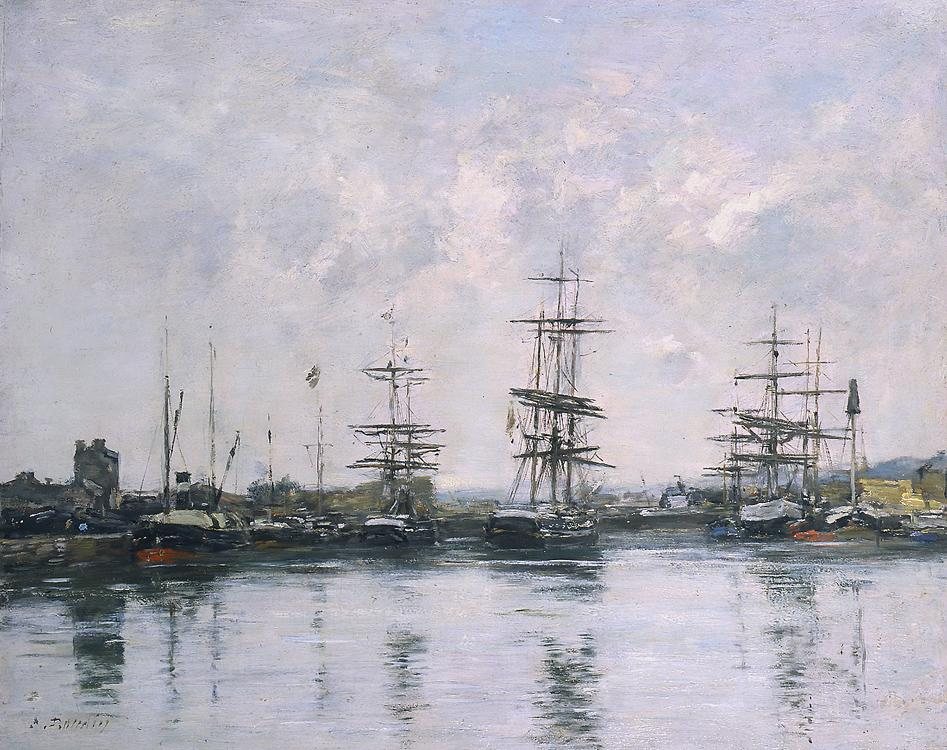 Eugene Boudin Le bassin,Deauville